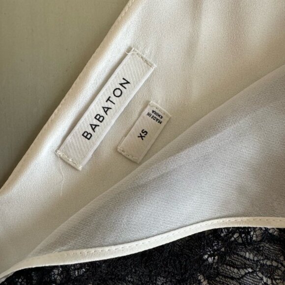 Babaton Black Lace V Neck Blouse - Picture 13 of 15